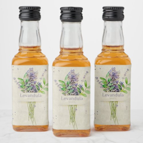 Levandula spica l notepad liquor bottle label