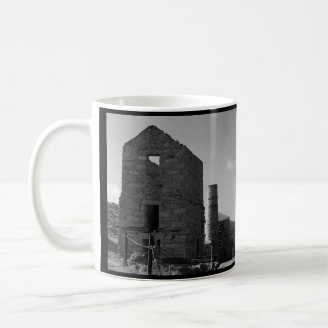 Levant Mine Cornwall England Poldark Location Coffee Mug (Left)