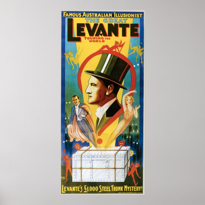 Levante ~ The Great Vintage Magic Act Posters
