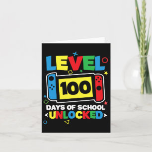 Level 100 Days Of School Complete Game Controller  Card