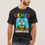 Level 100 Days Of School Complete Gamer Video Game T-Shirt