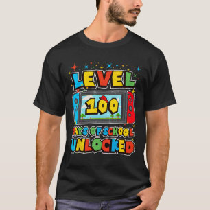 Level 100 Days Of School Complete Gamer Video Game T-Shirt