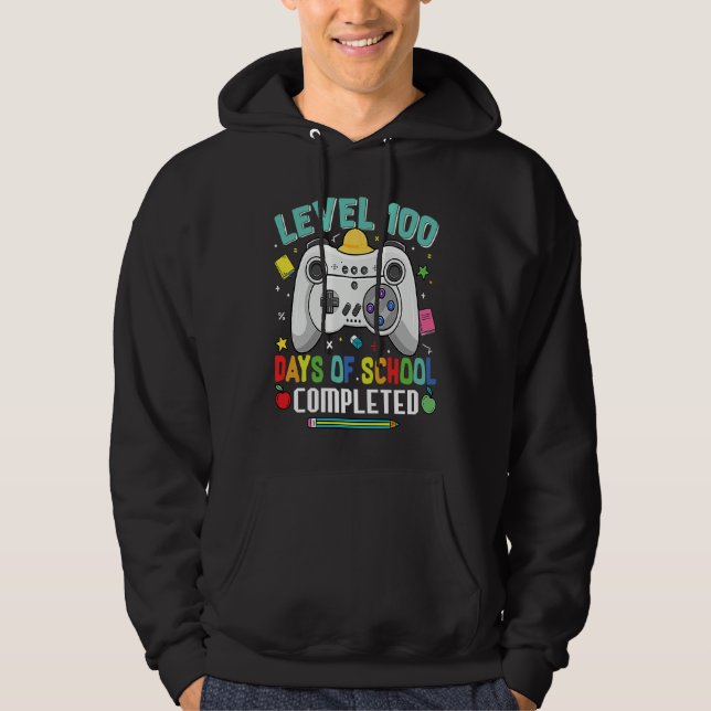 Level 100 Days Of School Complete Hoodie (Front)