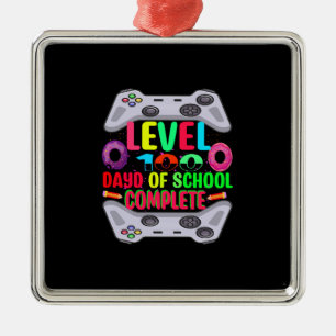 Level 100 Days Of School Complete Metal Ornament