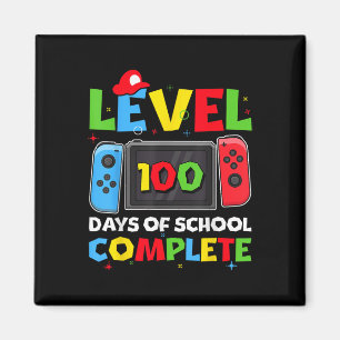 Level 100 Days Of School Complete Video Game 100th Magnet