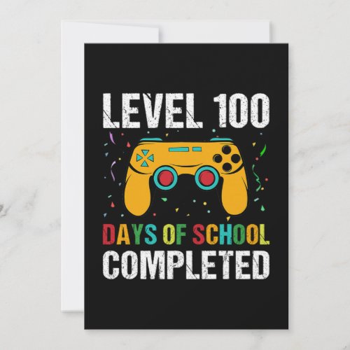 Level 100 Days Of School Completed ShirtPng Save The Date