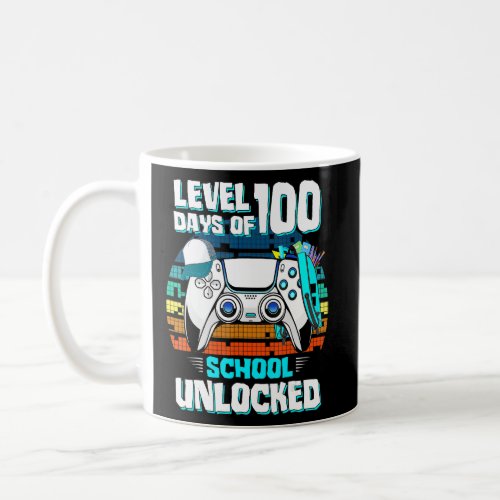 Level 100 Days Of School Unlock Teacher Student Bo Coffee Mug