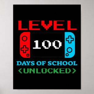Level 100 Days Of School Unlocked 3 Poster