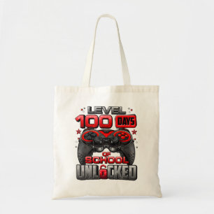 Level 100 Days Of School Unlocked Boys 100Th Day Tote Bag