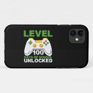 Level 100 Days Of School Unlocked Gamer Video Game iPhone 11 Case