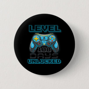 Level 100 Days Of School Unlocked Video Game Boys  Button
