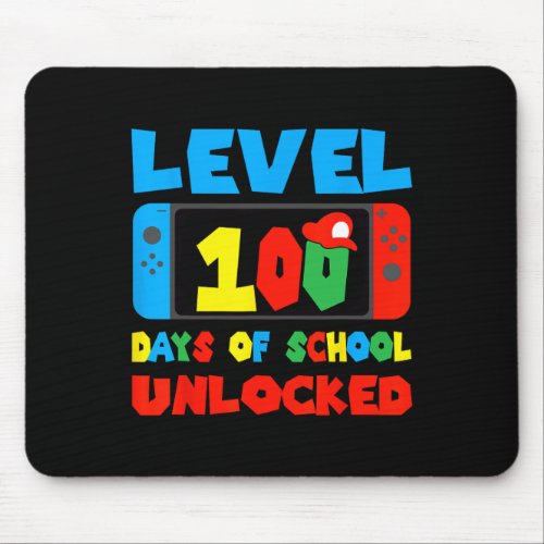 Level 100 Days Of School Unlocked Video Games Boys Mouse Pad
