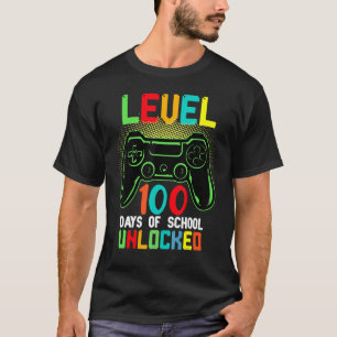 LEVEL 100 DAYS OF SCHOOL Video Game Teachers Stude T-Shirt