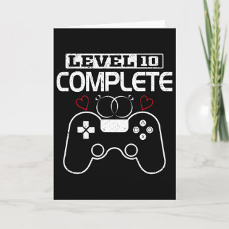 Level 10 Complete 10 Years Wedding Anniversary Vid Card