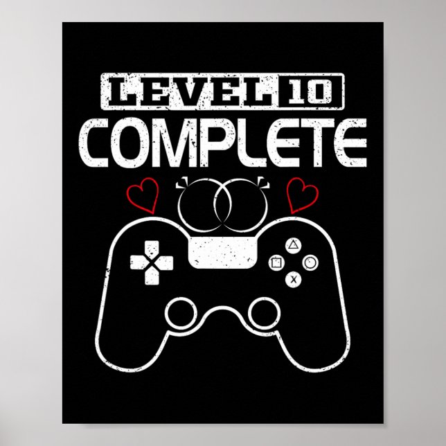 Level 10 Complete 10 Years Wedding Anniversary Vid Poster (Front)