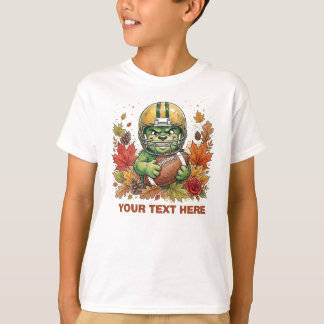 Level 10 Unlocked Football Fall Boy's Birthday T-Shirt