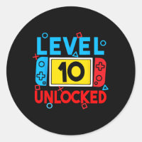 Level 10 Unlocked Gamer 10th Birthday Video Game B