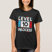 Level 10 Unlocked Gamer 10th Birthday Video Game B