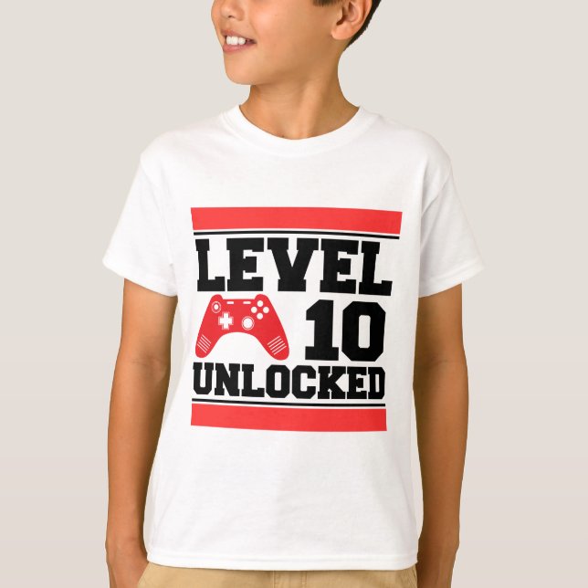 Level 10 Unlocked T-Shirt (Front)