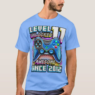 Level 11 Unlocked Awesome 2012 Video Game 11th Bir T-Shirt