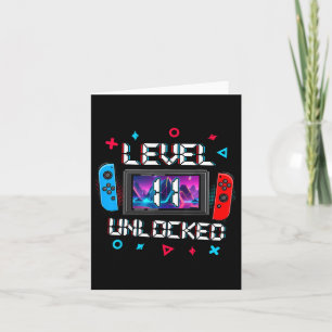 Level 11 Unlocked Gamer 11th Birthday Gift Video G Card