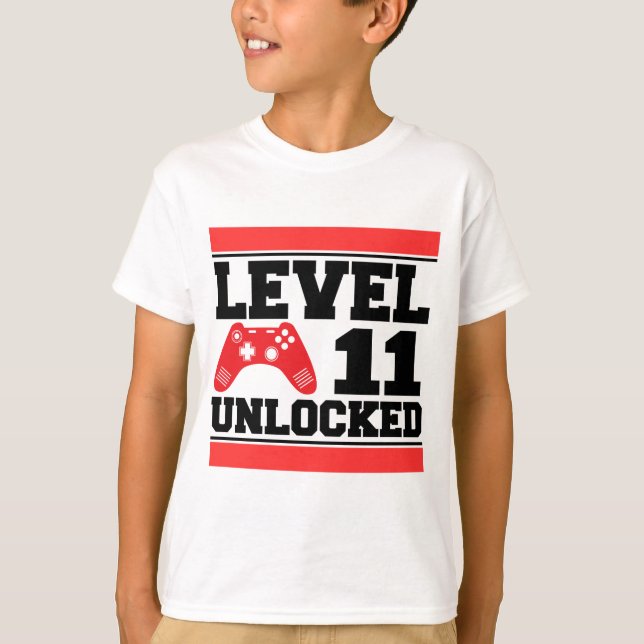 Level 11 Unlocked T-Shirt (Front)