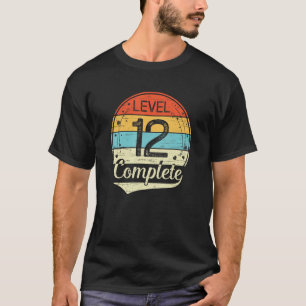 Level 12 Complete Retro 12th Wedding Anniversary 1 T-Shirt