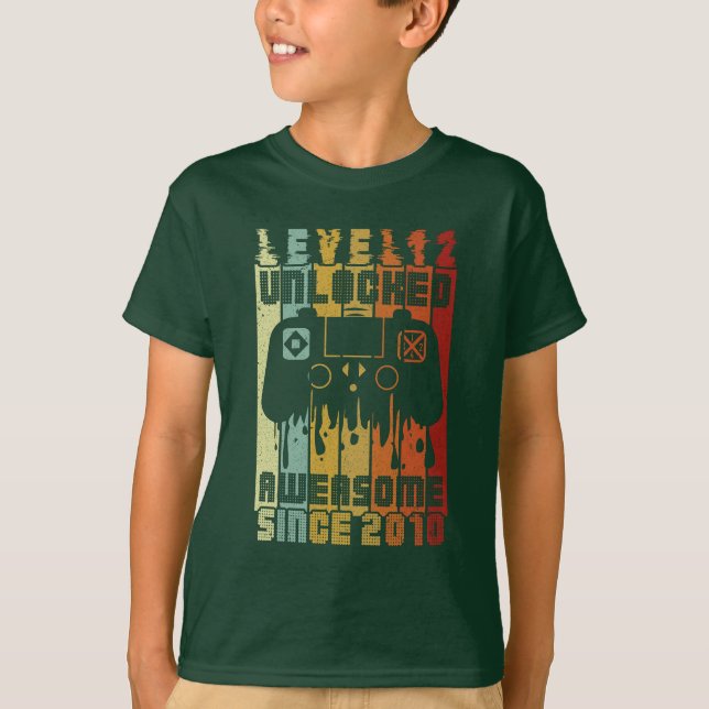  Level 12 happy birthday 2010 t shirt  (Front)