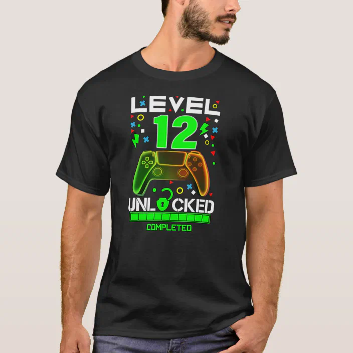 Personalized Shirt Video Game lovers shirt Level Unlocked Video Game Birthday Boy shirt Birthday  Gamer Gift,Matching Gamer Family Shirts