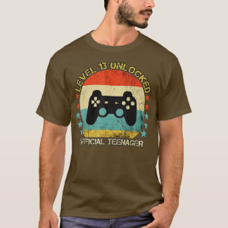 Level 13 Unlocked 13th Video Birthday Gift (35) T-Shirt