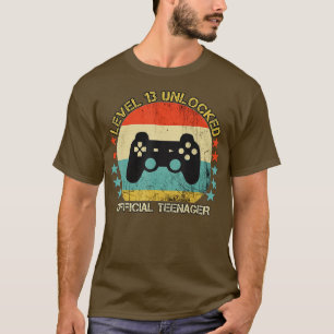 Level 13 Unlocked  13th Video  Birthday Gift  (35) T-Shirt