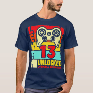 Level 13 Unlocked 13th Video Birthday Gift (56) T-Shirt
