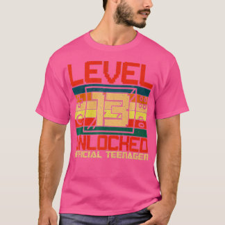 Level 13 Unlocked 13th Video Birthday Gift (60) T-Shirt