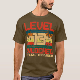 Level 13 Unlocked 13th Video Birthday Gift (78) T-Shirt