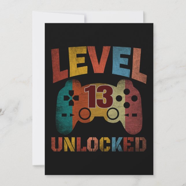 LEVEL 13 UNLOCKED INVITATION (Front)