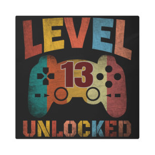 LEVEL 13 UNLOCKED METAL PRINT
