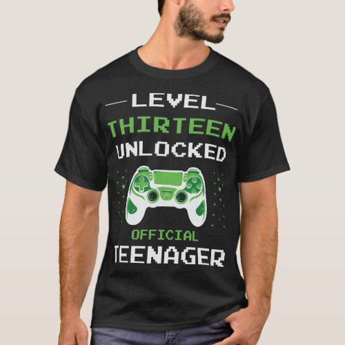 Level 13 Unlocked Official Teenager T_Shirt
