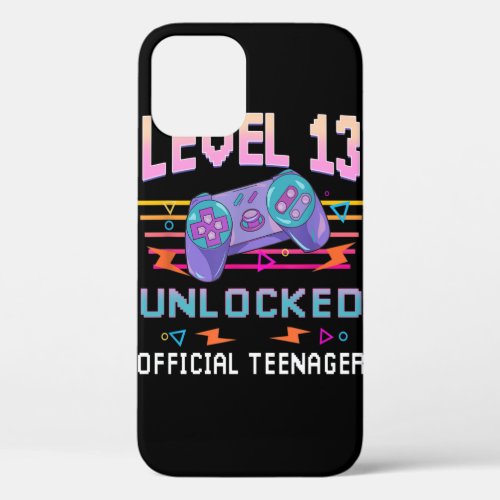 Level 13 Unlocked Official Teenager Video Game 13t iPhone 12 Case