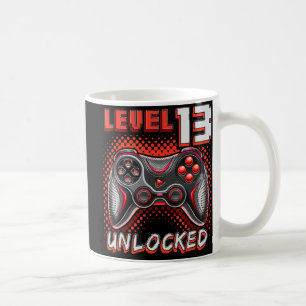 Level 13 Unlocked Video Game 13th Birthday Gamer B Coffee Mug