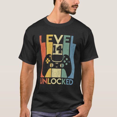 Level 14 Unlocked Birthday 14 Year Old Its My 14Th T_Shirt