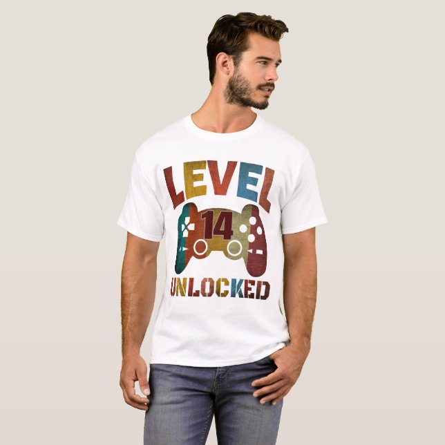 LEVEL 14 UNLOCKED T-Shirt (Front Full)