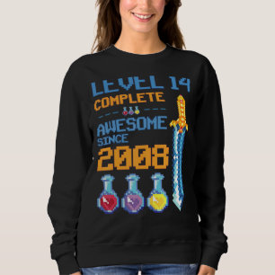 Level 14 Unlocked Video Game 14th Birthday Party R Sweatshirt
