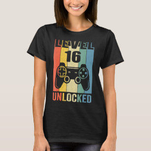 Level 14 Unlocked Video Gamer 14th Birthday Gift T-Shirt