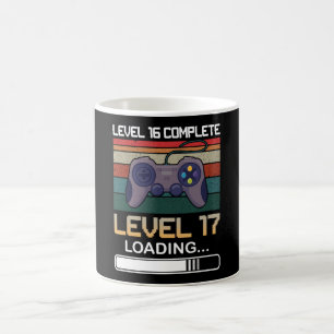 Level 16 Complete Level 17 Birthday Video Game Coffee Mug