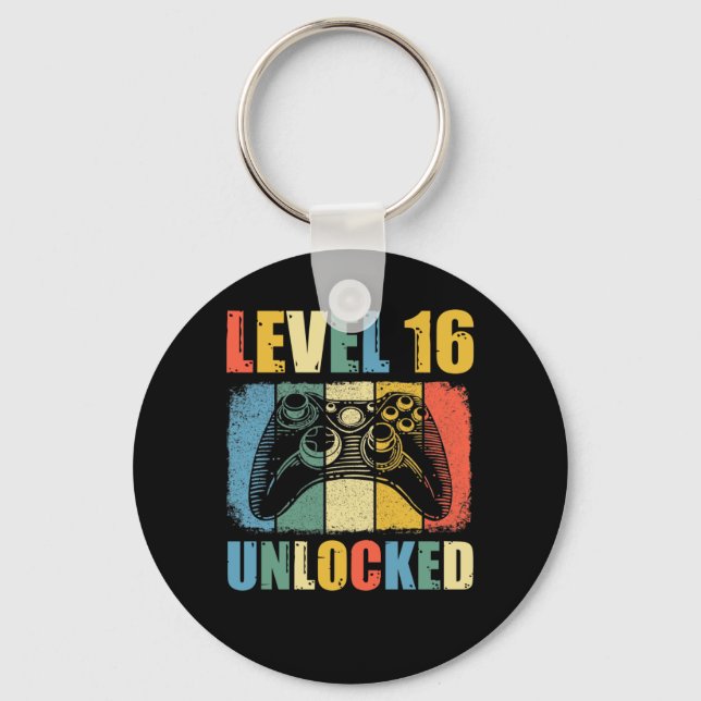 Level 16 unlocked keychain (Front)