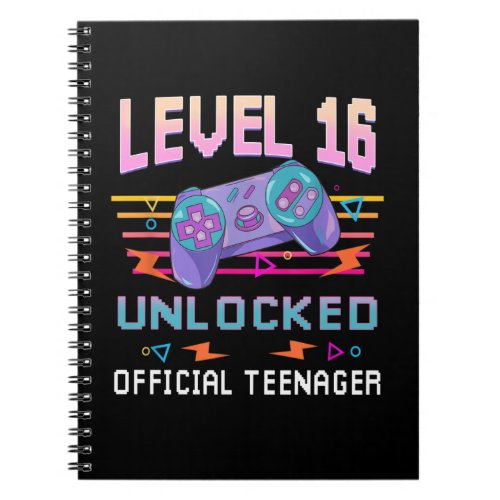 Level 16 Unlocked Official Teenager Video Game 16t Notebook