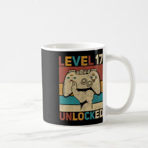 Level 17 Unlocked 17 Year Old Boy Bday Outfit 17th Coffee Mug