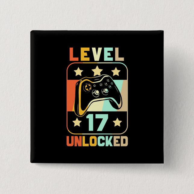 Level 17 Unlocked Button (Front)