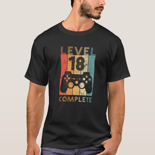Level 18 Complete 18Th Wedding Anniversary | 18Th T-Shirt (Front)