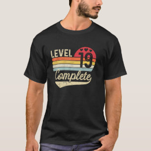 Level 19 Complete 19th Wedding Anniversary 19 Year T-Shirt